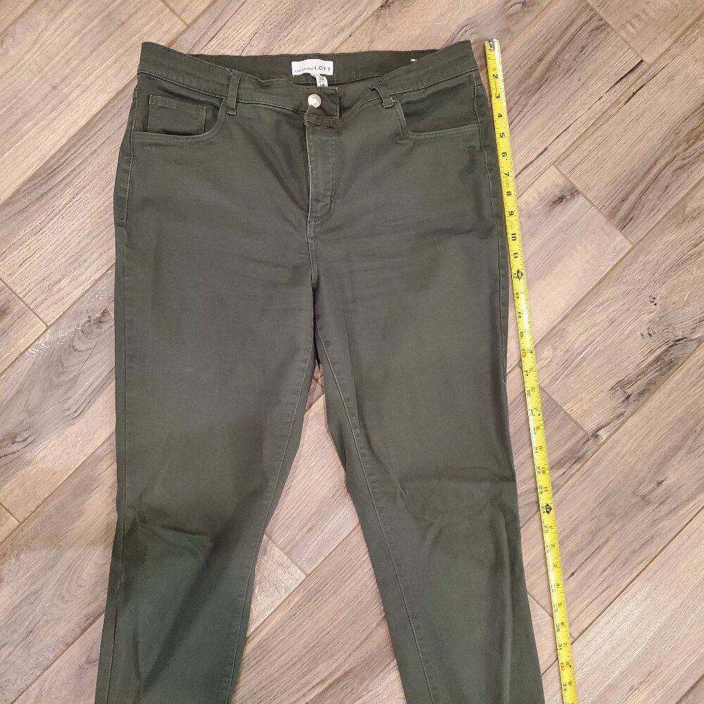 EUC Loft Pants, moss green, 32/14